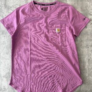 Carhartt Force T-Shirt Women's M Relaxed Fit Purple Short Sleeve T Shirt